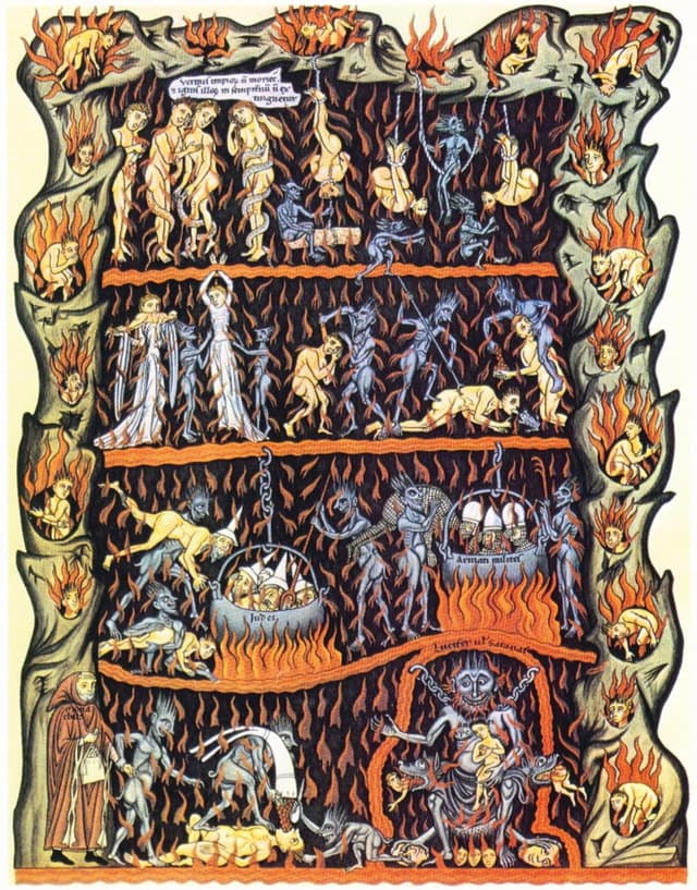 Herrad of Landsberg - Garden of Delights -  Hell