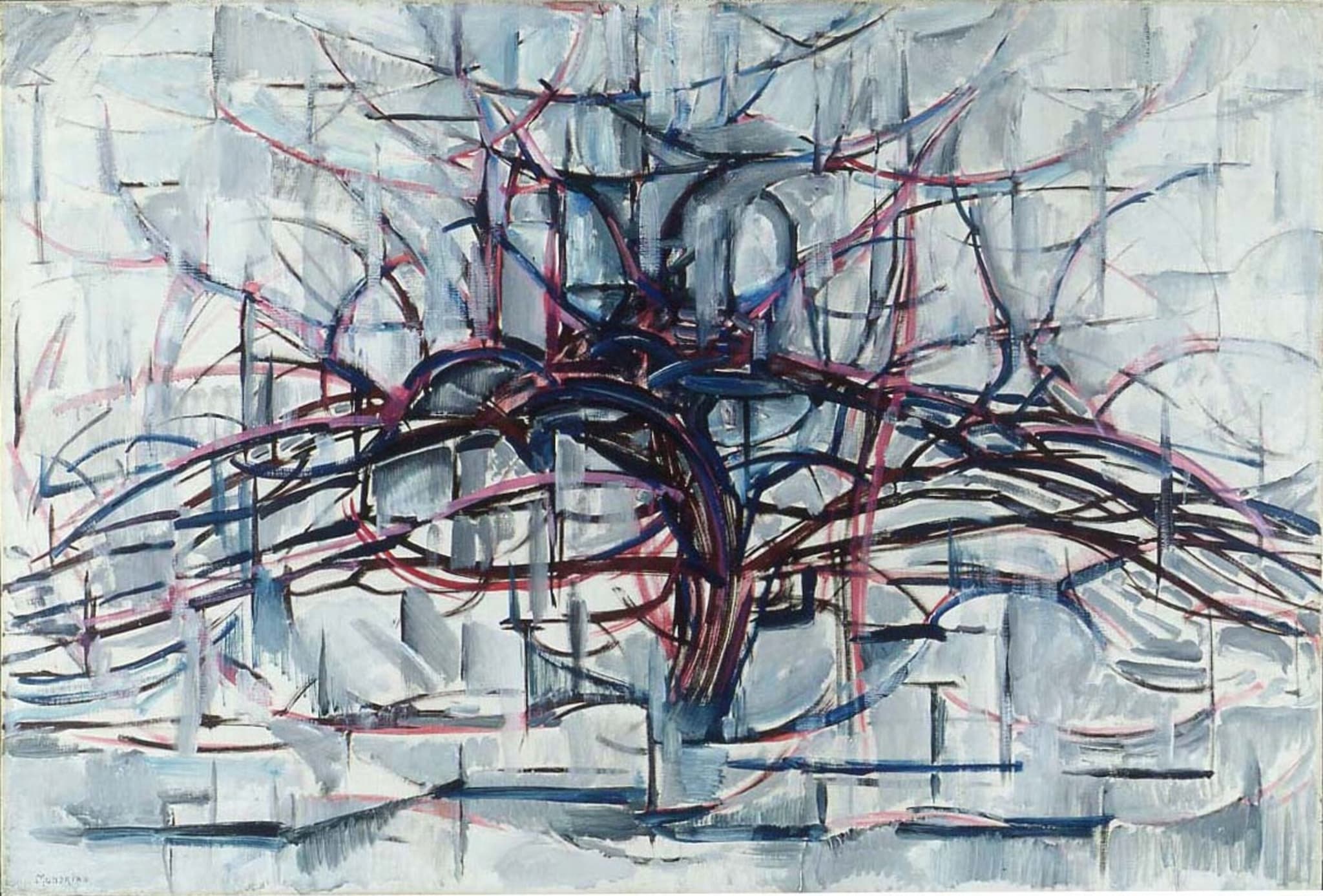 Piet Mondrian - Horizontal tree